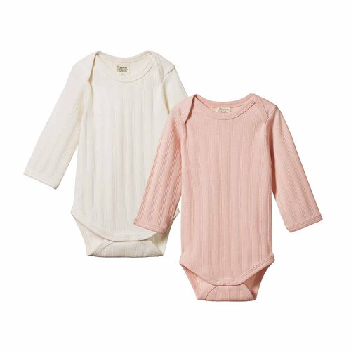 Nature Baby L/S Bodysuit Derby 2 Pack